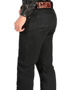 Men's Boot Cut Western Jeans – Stretch Denim Cowboy Pants – Black 5602 - OriginalWestern.com