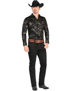Men's Boot Cut Western Jeans – Stretch Denim Cowboy Pants – Black 5602 - OriginalWestern.com