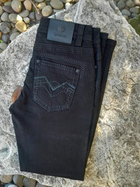 Men's Boot Cut Western Jeans – Stretch Denim Cowboy Pants - Black GEN-045896 Black - OriginalWestern.com