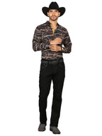 Men's Boot Cut Western Jeans – Stretch Denim Cowboy Pants - Black GEN- 45312 - OriginalWestern.com