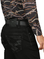 Men's Boot Cut Western Jeans – Stretch Denim Cowboy Pants - Black GEN- 45312 - OriginalWestern.com