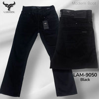 Men's Boot Cut Western Jeans – Stretch Denim Cowboy Pants - Black LAM-9050 - OriginalWestern.com
