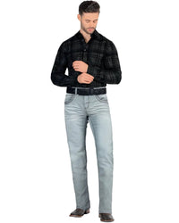 Men's Boot Cut Western Jeans – Stretch Denim Cowboy Pants – Blue 1868 - OriginalWestern.com