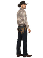 Men's Boot Cut Western Jeans – Stretch Denim Cowboy Pants -Blue 45313 - OriginalWestern.com