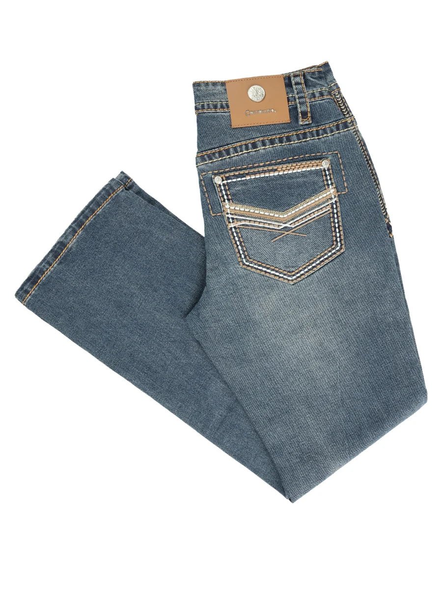 Men's Boot Cut Western Jeans – Stretch Denim Cowboy Pants -Blue 45314 - OriginalWestern.com