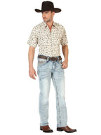 Men's Boot Cut Western Jeans – Stretch Denim Cowboy Pants - Blue 45533 - OriginalWestern.com