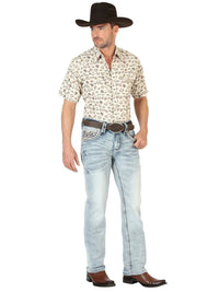Men's Boot Cut Western Jeans – Stretch Denim Cowboy Pants - Blue 45533 - OriginalWestern.com