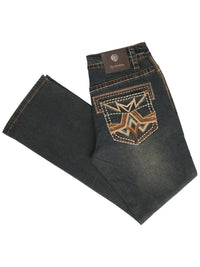 Men's Boot Cut Western Jeans – Stretch Denim Cowboy Pants - Brown 45316 - OriginalWestern.com