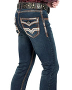 Men's Boot Cut Western Jeans – Stretch Denim Cowboy Pants – Dark Blue 1851 - OriginalWestern.com