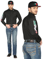 Men's Boot Cut Western Jeans – Stretch Denim Cowboy Pants - Dark Blue 44967 - OriginalWestern.com