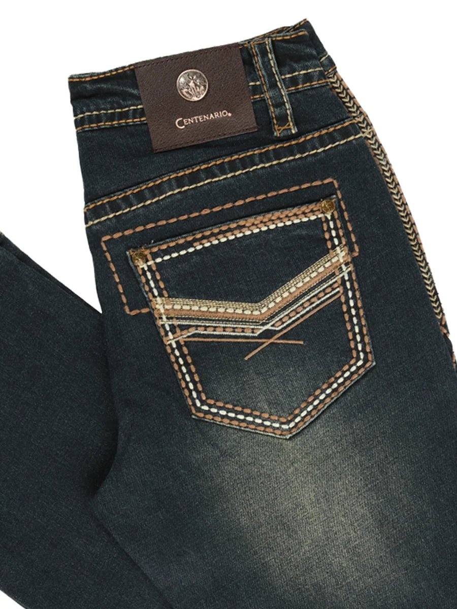 Men's Boot Cut Western Jeans – Stretch Denim Cowboy Pants - Green 45315 - OriginalWestern.com