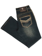 Men's Boot Cut Western Jeans – Stretch Denim Cowboy Pants - Green 45315 - OriginalWestern.com