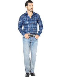 Men's Boot Cut Western Jeans – Stretch Denim Cowboy Pants – L Blue 1851 - OriginalWestern.com