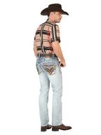 Men's Boot Cut Western Jeans – Stretch Denim Cowboy Pants - Light Blue 45531 - OriginalWestern.com