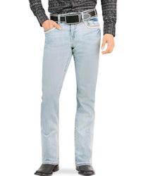 Men's Boot Cut Western Jeans – Stretch Denim Cowboy Pants - Light Blue 4644 - OriginalWestern.com
