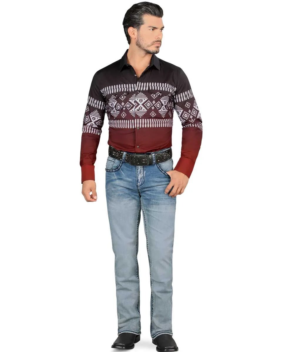 Men's Boot Cut Western Jeans – Stretch Denim Cowboy Pants - Lt Blue 1872 - OriginalWestern.com