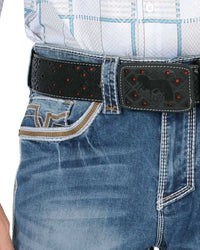 Men's Boot Cut Western Jeans – Stretch Denim Cowboy Pants - Lt Blue 26501 - OriginalWestern.com