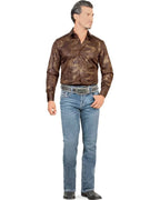 Men's Boot Cut Western Jeans – Stretch Denim Cowboy Pants - Lt Blue 9054 - OriginalWestern.com