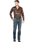 Men's Boot Cut Western Jeans – Stretch Denim Cowboy Pants – M Blue 1851 - OriginalWestern.com
