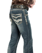 Men's Boot Cut Western Jeans – Stretch Denim Cowboy Pants – M Blue 1851 - OriginalWestern.com