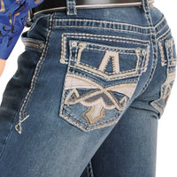 Men's Boot Cut Western Jeans – Stretch Denim Cowboy Pants - Medium Blue 4642 - OriginalWestern.com