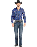 Men's Boot Cut Western Jeans – Stretch Denim Cowboy Pants - Medium Blue 4642 - OriginalWestern.com