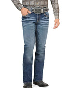 Men's Boot Cut Western Jeans – Stretch Denim Cowboy Pants - Medium Blue 4665 - OriginalWestern.com
