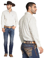 Men's Boot Cut Western Jeans – Stretch Denim Cowboy Pants - Medium Blue GEN-045896 - OriginalWestern.com