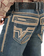 Men's Boot Cut Western Jeans – Stretch Denim Cowboy Pants - Navy 26501 - OriginalWestern.com