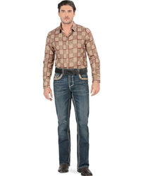 Men's Boot Cut Western Jeans – Stretch Denim Cowboy Pants - Navy 26501 - OriginalWestern.com