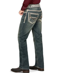 Men's Boot Cut Western Jeans – Stretch Denim Cowboy Pants - Stone 1872 - OriginalWestern.com