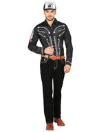 Men's Boot Cut Western Jeans – Tinted Denim Cowboy Pants - Black 44966 - OriginalWestern.com