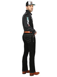 Men's Boot Cut Western Jeans – Tinted Denim Cowboy Pants - Black 44966 - OriginalWestern.com
