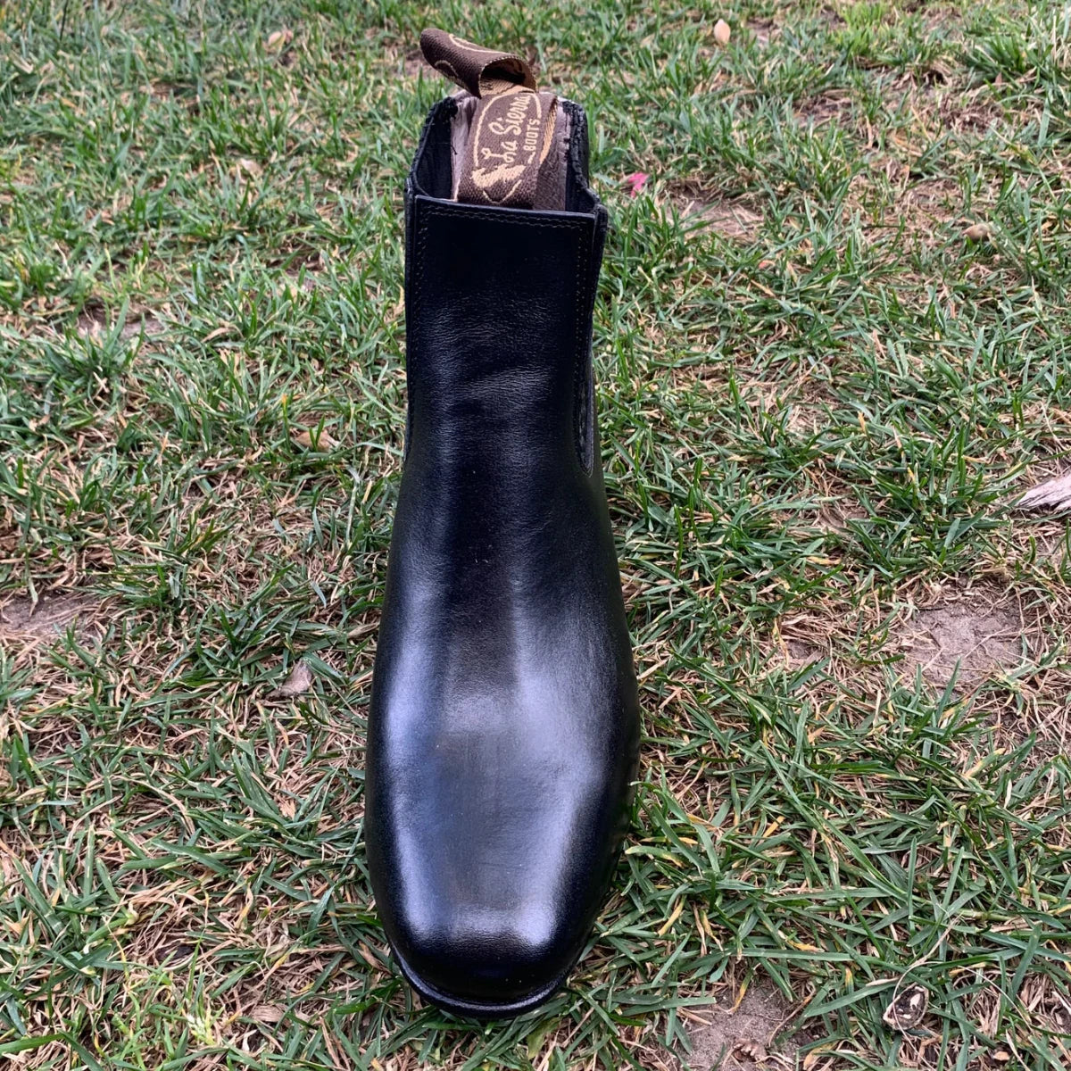 Men's Charro Ankle Boot Napa Est. 300 Black - OriginalWestern.com
