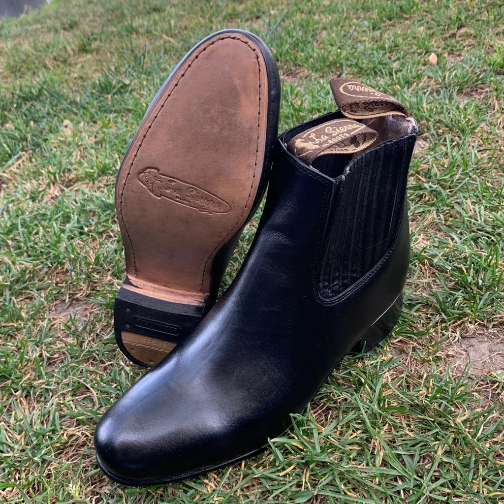 Men's Charro Ankle Boot Napa Est. 300 Black - OriginalWestern.com