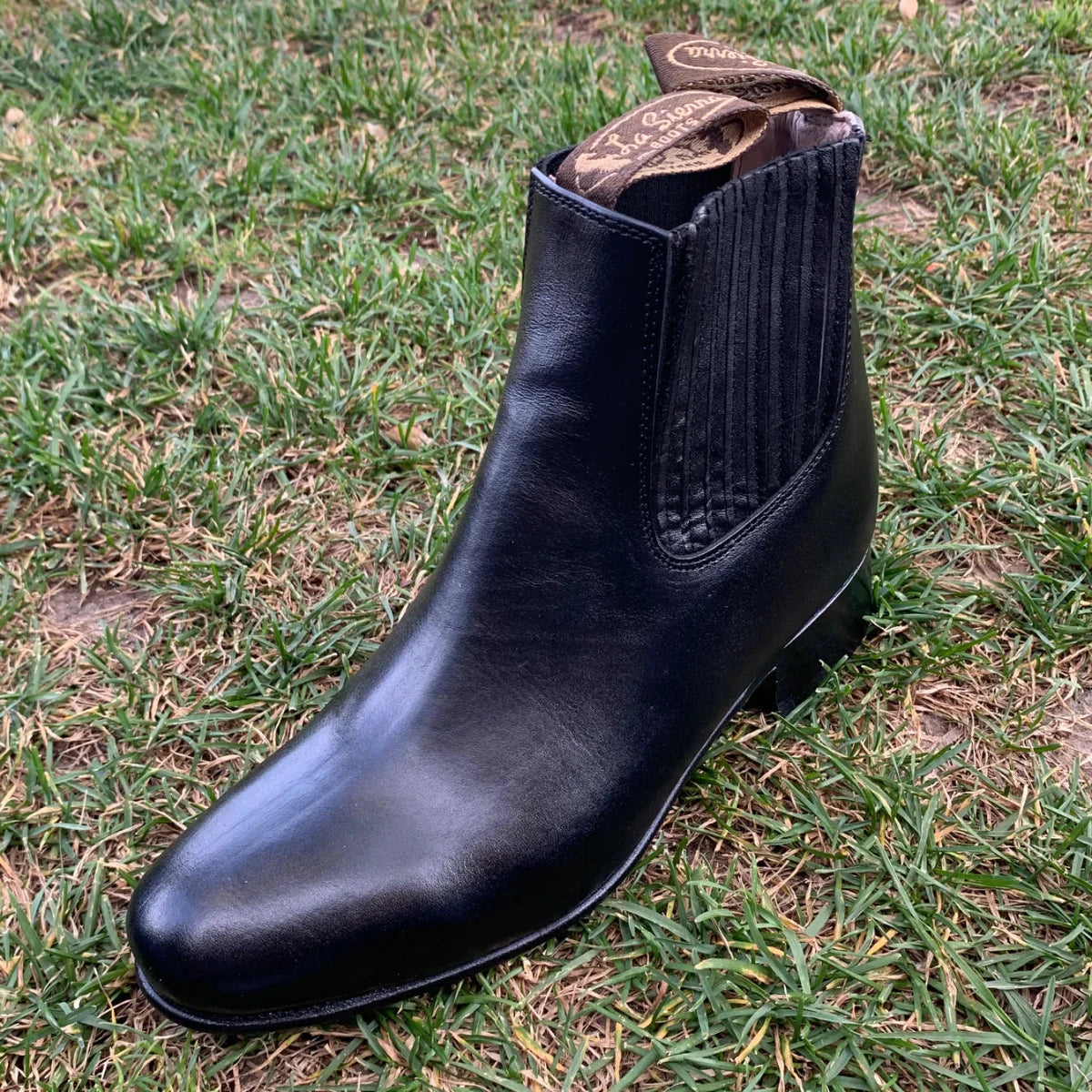 Men's Charro Ankle Boot Napa Est. 300 Black - OriginalWestern.com