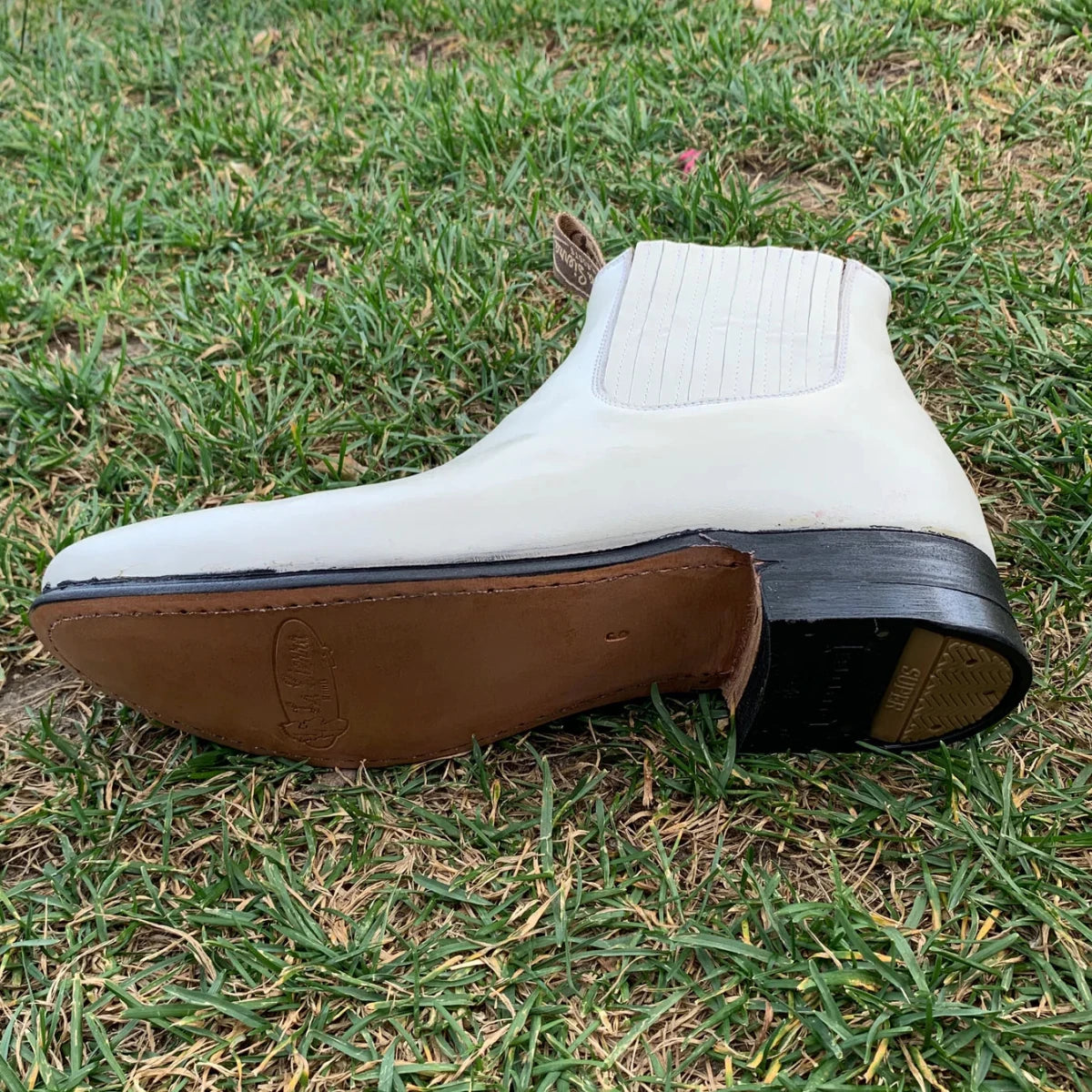 Men's Charro Ankle Boot Napa Est. 300 Bone - OriginalWestern.com