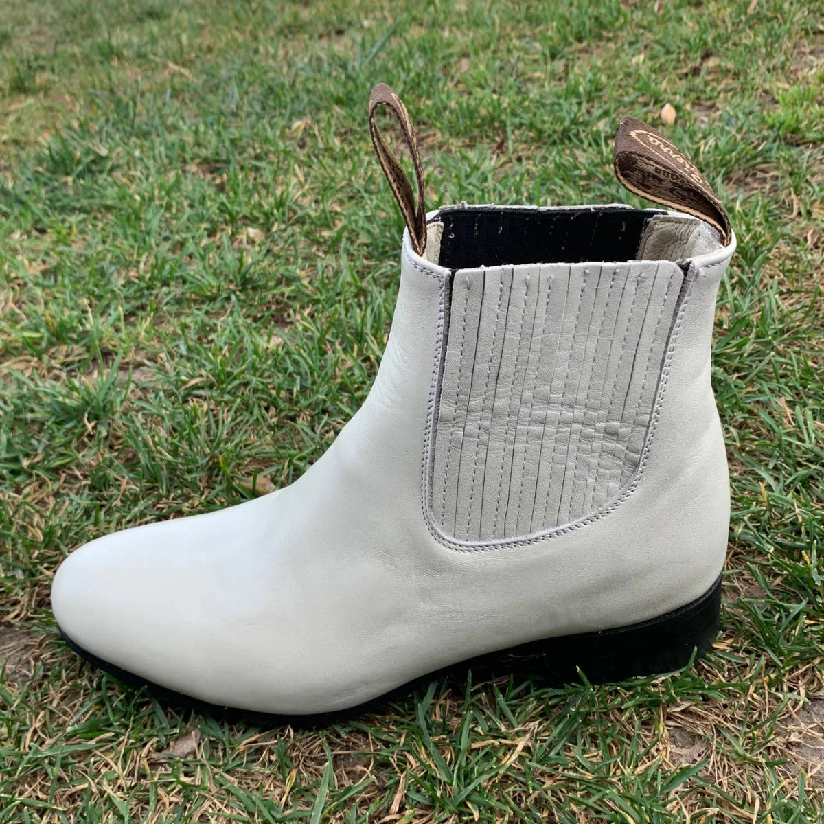 Men's Charro Ankle Boot Napa Est. 300 Bone - OriginalWestern.com