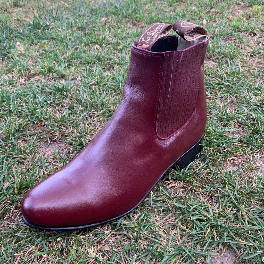 Men's Charro Ankle Boot Napa Est. 300 Wine - OriginalWestern.com