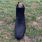 Men's Charro Ankle Boot Nubuck Est. 310 Black - OriginalWestern.com