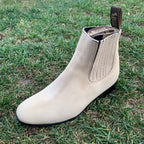 Men's Charro Ankle Boot Nubuck Est. 310 Bone - OriginalWestern.com