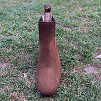 Men's Charro Ankle Boot Nubuck Est. 310 Brown - OriginalWestern.com