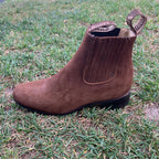 Men's Charro Ankle Boot Nubuck Est. 310 Brown - OriginalWestern.com