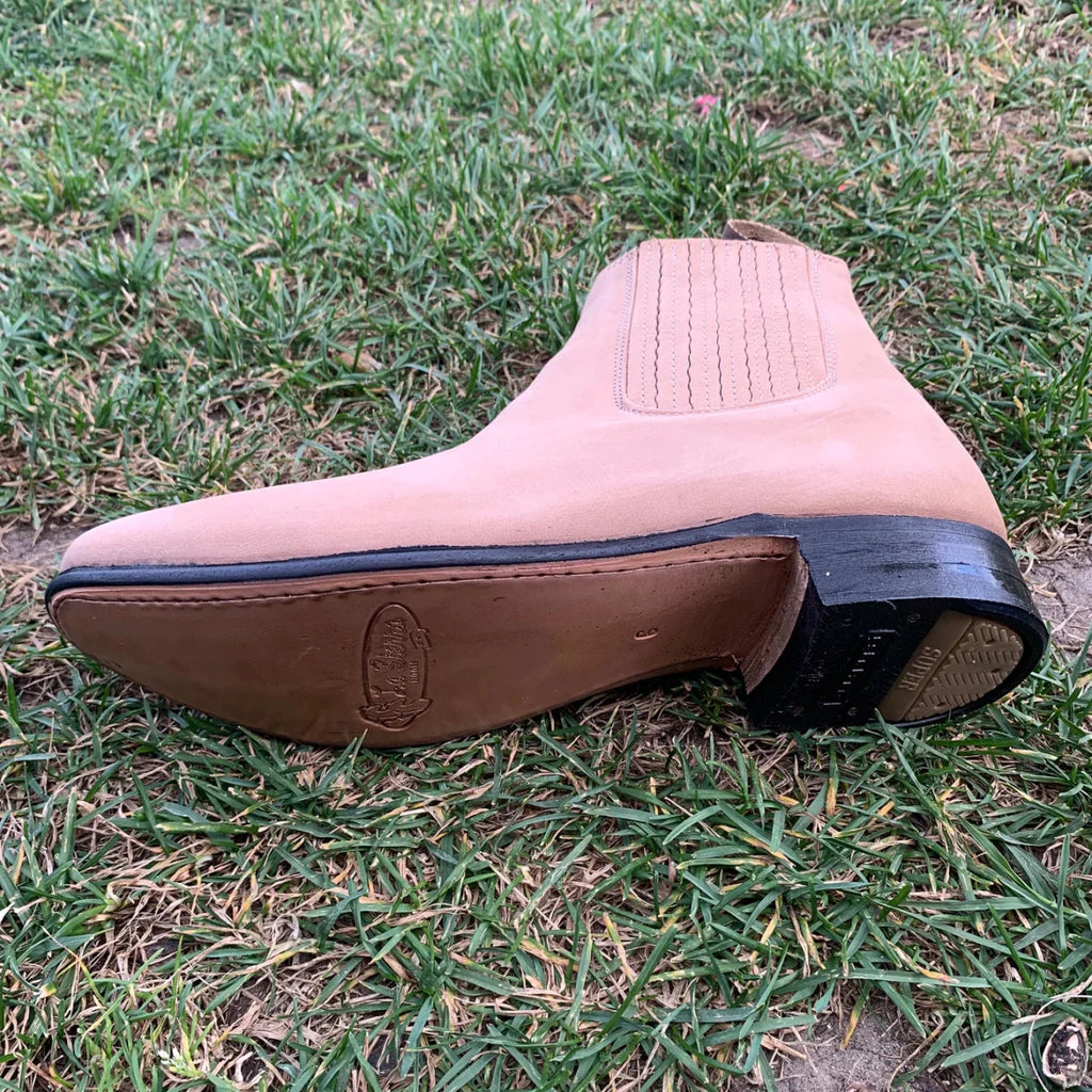 Men's Charro Ankle Boot Nubuck Est. 310 Sand - OriginalWestern.com