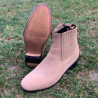 Men's Charro Ankle Boot Nubuck Est. 310 Sand - OriginalWestern.com