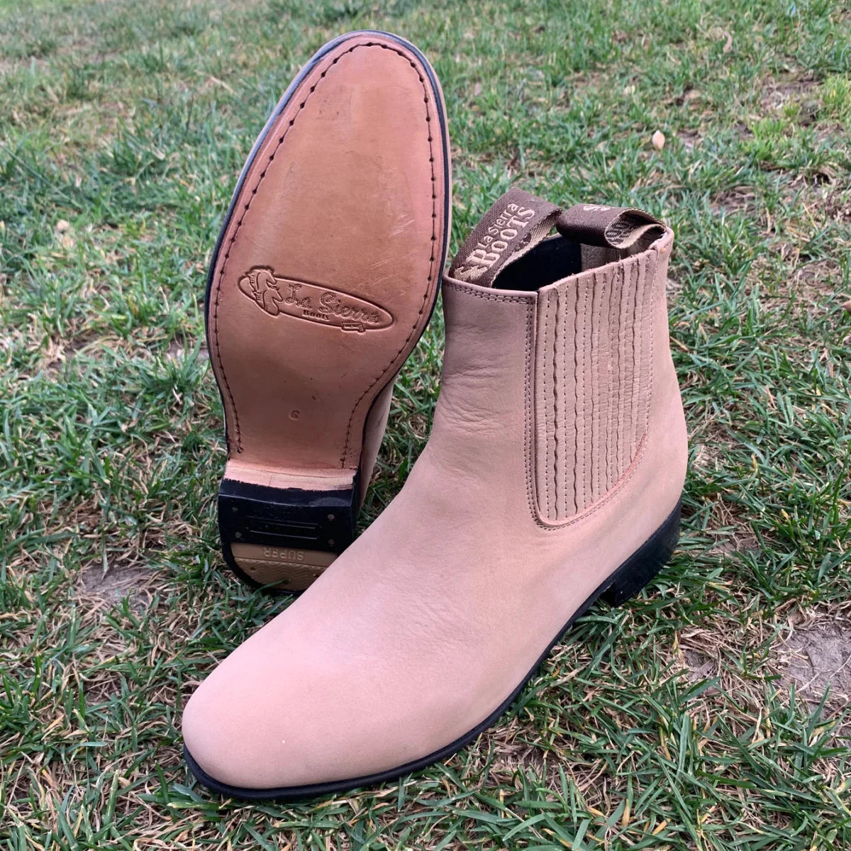 Men's Charro Ankle Boot Nubuck Est. 310 Sand - OriginalWestern.com