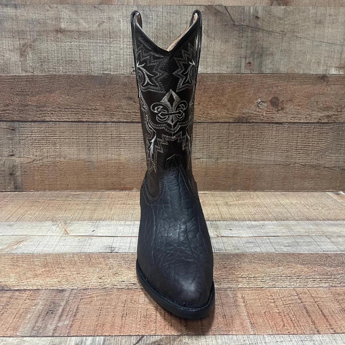 Men's Cowboy Boot Genuine Bull Neck Leather Western Est. 099 Brown - OriginalWestern.com