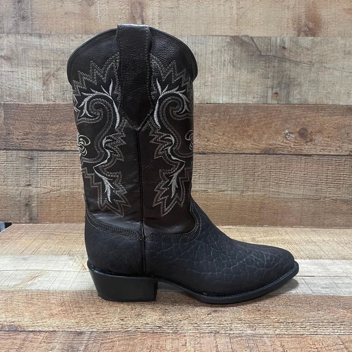 Men's Cowboy Boot Genuine Bull Neck Leather Western Est. 099 Brown - OriginalWestern.com