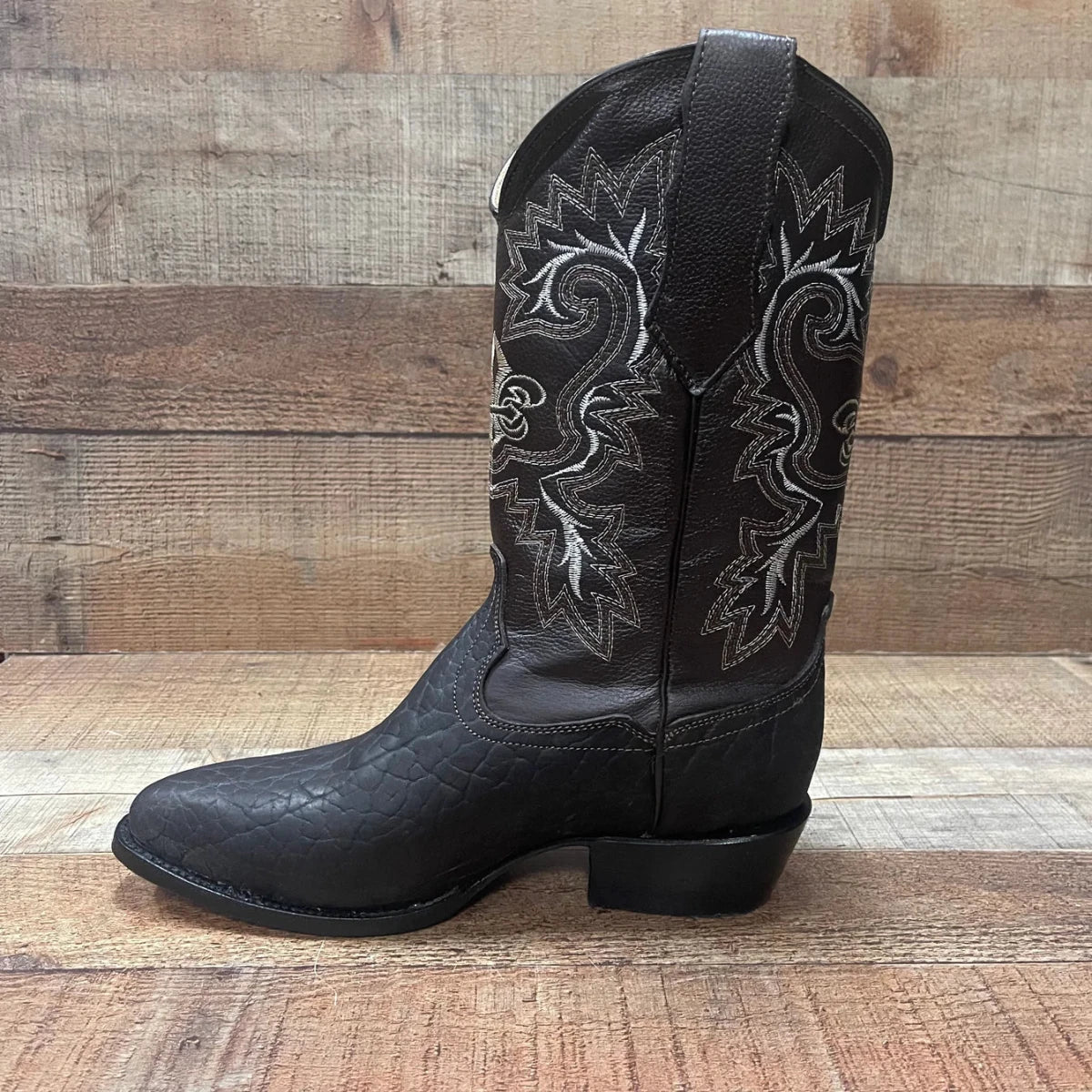 Men's Cowboy Boot Genuine Bull Neck Leather Western Est. 099 Brown - OriginalWestern.com