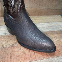 Men's Cowboy Boot Genuine Bull Neck Leather Western Est. 099 Brown - OriginalWestern.com